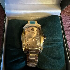 Invicta Gold-tone Watch with Champagne Dial and Matching Bracelet